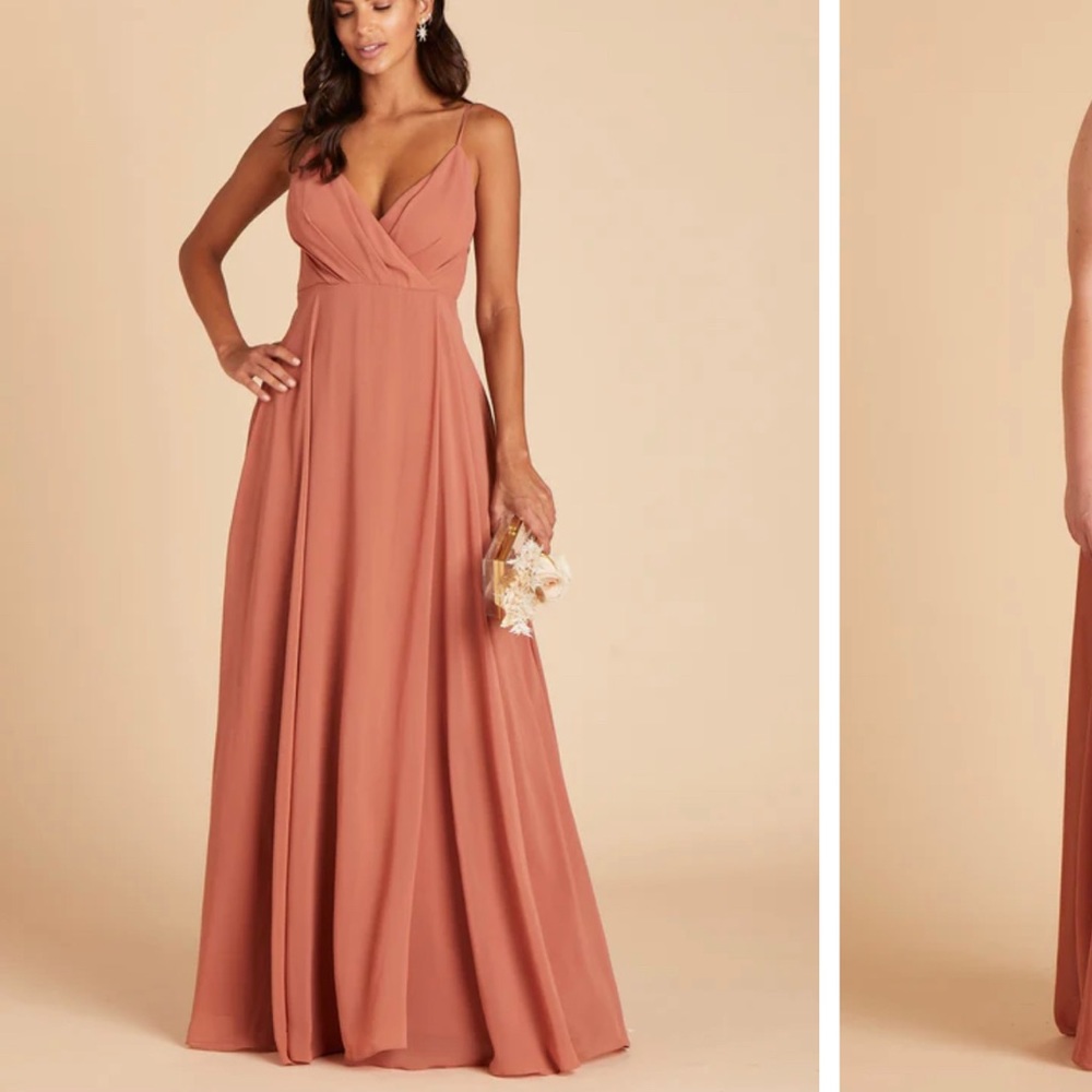 BIRDYGREY- Kaia dress- chiffon terracotta M
